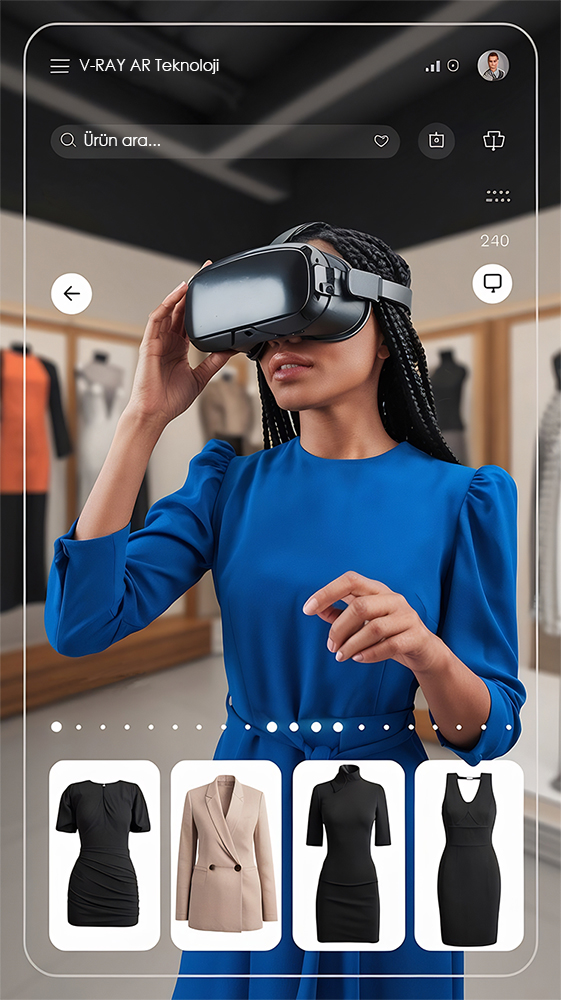 AR sanal deneme demo - virtual try-on teknolojisi ve AI destekli yüz tanıma örneği